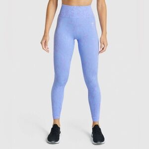 Gymshark Adapt Animal Seamless Leggings - Butterfly | Size XS | Light Blue